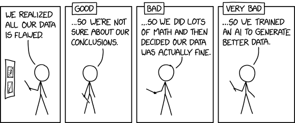 An XKCD comic on Flawed Data