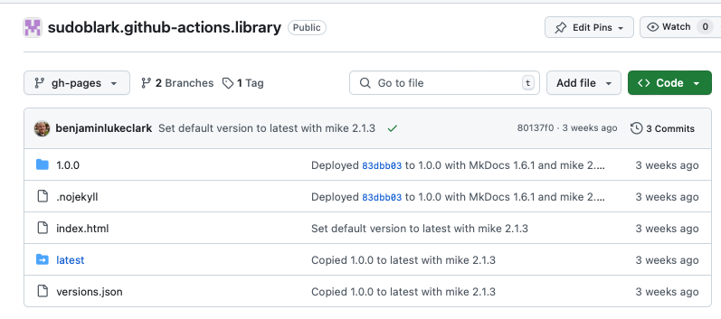 GitHub repository secrets configuration